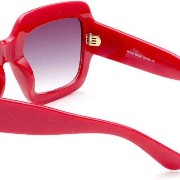 Oversized Square Sunglasses Women Inspired Multi Tinted Frame Fashion Modern Sha - Picture 4 of 6